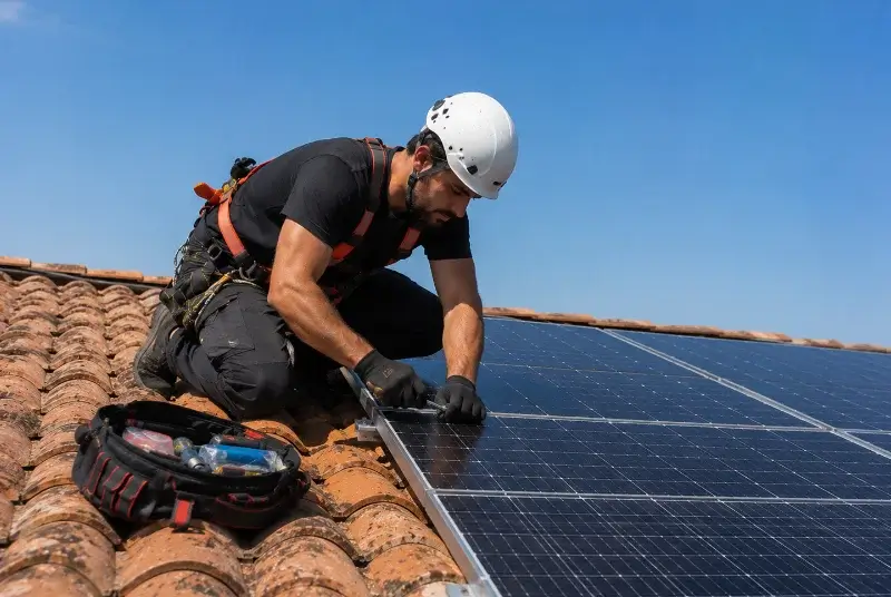 Maintenance et monitoring de panneaux solaires à Saint-Pierre-de-Frugie